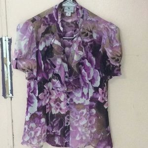 Petite Purple Blouse